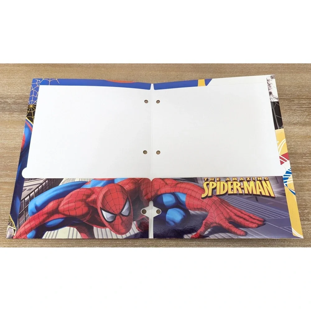 The Amazing Spider Man School 2 Pocket Binder File Folder 2006 Design -Lot of 3